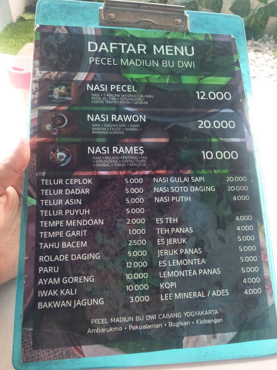 Nasi Pecel Bu Dwi Asli Madiun Menu - Image 6